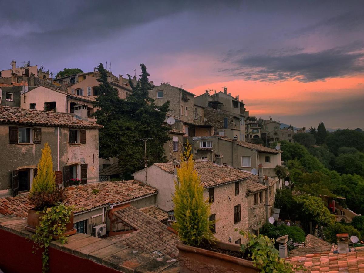 Apartament Bed & Breakfast Les Hauts De Cagnes Vue Mer Et Montagne Zewnętrze zdjęcie